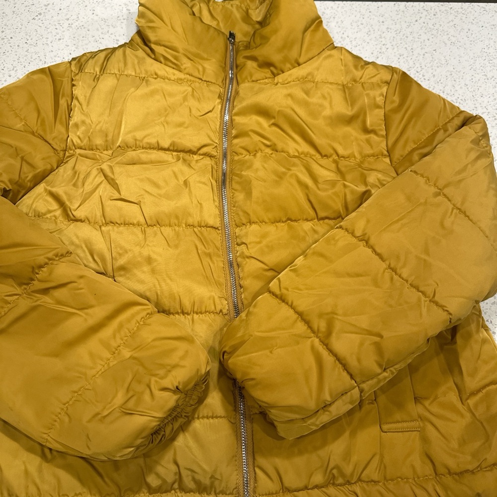Ambiance Mustard Puffer Jacket